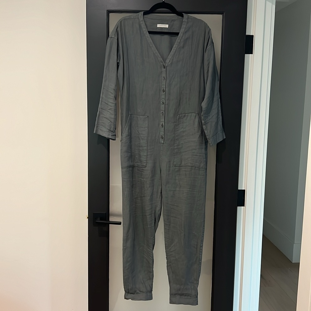 Outerknown Retrograde Linen Jumpsuit - Size Small - image 2